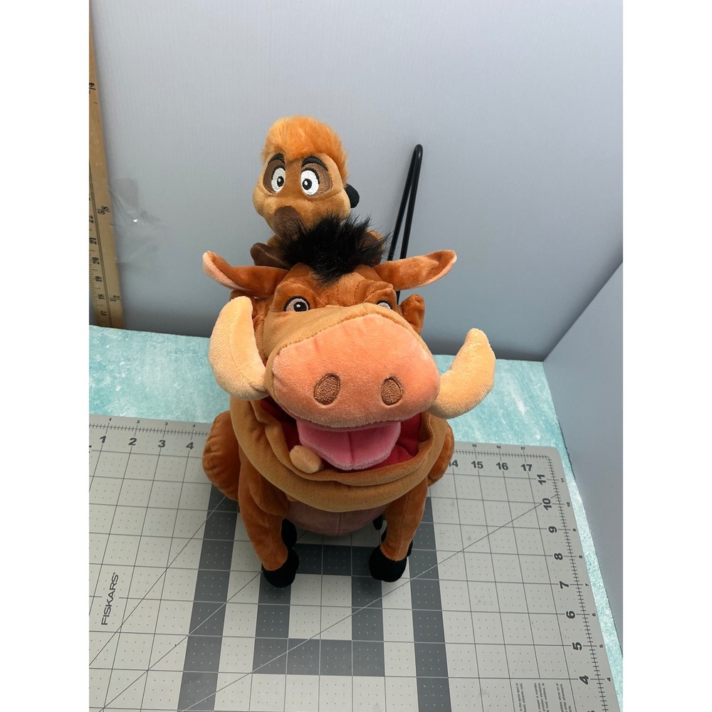 Disney Lion King Timon and Pumbaa Plush Stuffed Animal Warthog Meerkat 12 Inch